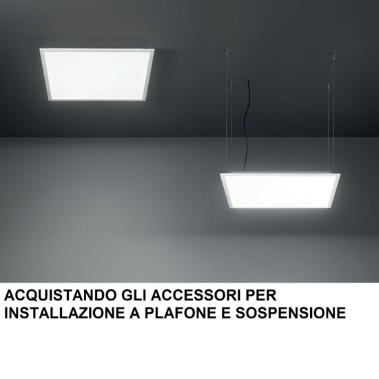 Confezione da n2 ideal lux led panel pannello 60x60 40w 4000k da incasso