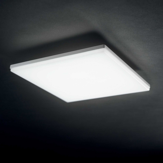 Mib pl square 3000k idea lux plafoniera per esterno bianca led 3000k