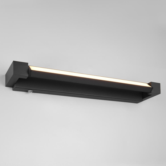 Applique nera per bagno led 9w 3000k 4000k orientabile dimmerabile
