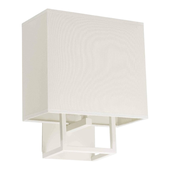 Applique da comodino per camera da letto bianco con interruttore