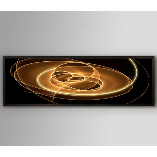Quadro cosmo con luce design moderno 50x150 cm per soggiorno fp