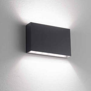 Applique per esterno 12w 4000k cover bianco antracite