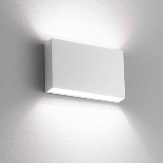 Applique per esterno 12w 4000k cover bianco antracite