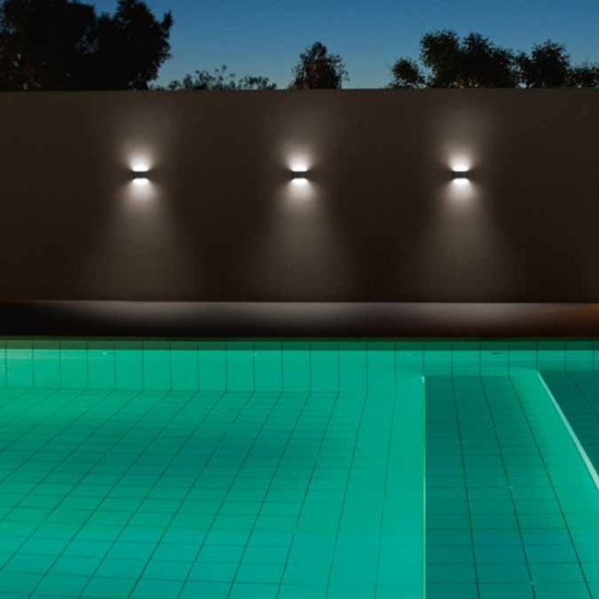 Isyluce applique da esterno led 12w 3000k cover intercambiabile