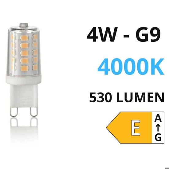 Confezione n20 lampadine g9 4w 4000k 530lm ideal lux