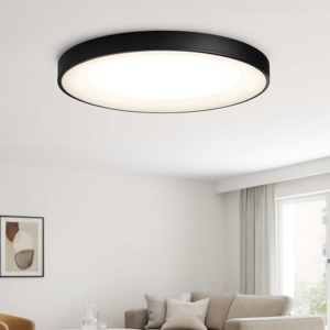Planet pl d60 ideal lux plafoniera led 3000k per soggiorno moderno nero