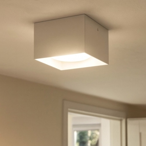 Ideal lux spike pl1 square faretto quadrato bianco led 3000k