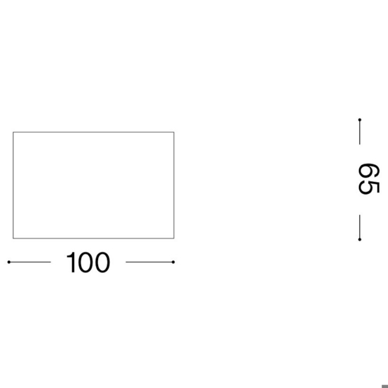 Ideal lux spike pl1 square faretto quadrato bianco led 3000k