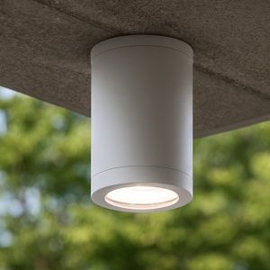 Isyluce faretto per esterni cilindro bianco anti corrosione