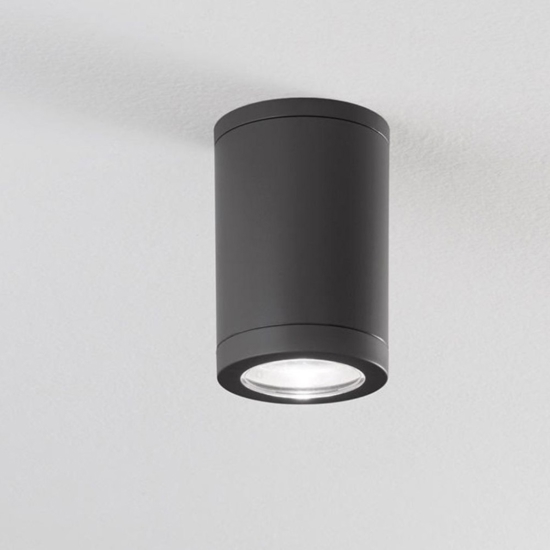 Faretto per esterno a soffitto cilindro isyluce antracite