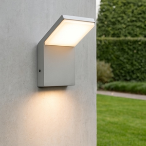 Ideal lux style ap 9w 4000k applique per esterno grigio