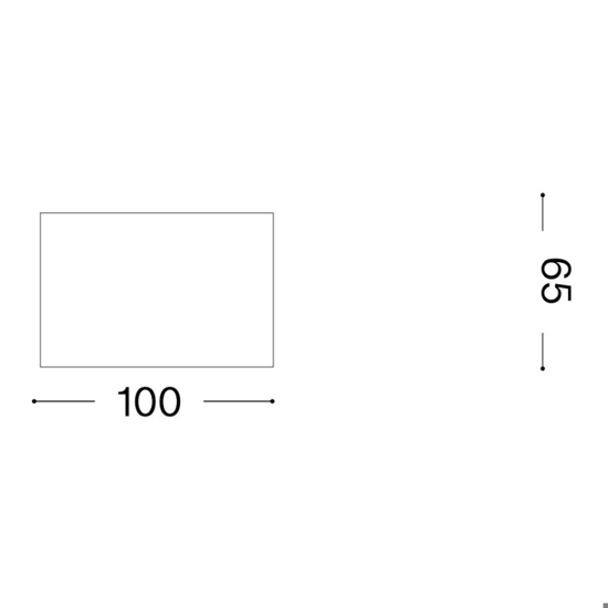 Spike pl1 square ideal lux faretto quadrato rame 3000k per soffitto