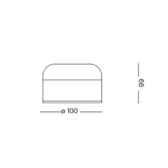 Ideal lux abat jour lampada da comocino mignon tl led dimmerabile rame fp