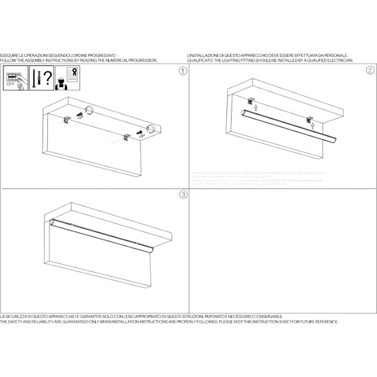 Profilo agolare 3mt lineare per strisce led sottopensile ideal lux per strip 8mm