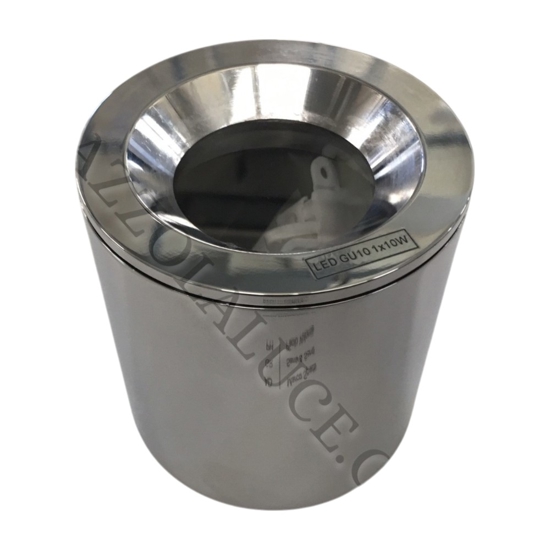 Faretto per esterno bagno cilindro cromo da soffitto