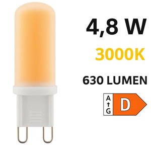 Lampadina life g9 led 4,6w 3000k ottica 360 630 lumen