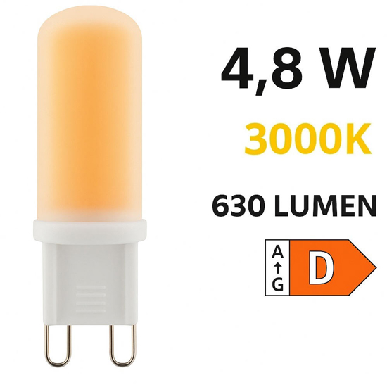 Lampadina life g9 led 4,6w 3000k ottica 360 630 lumen