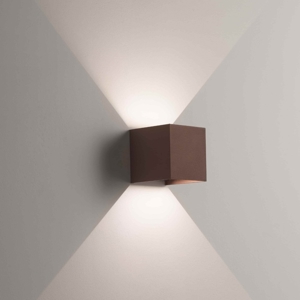 Life applique da esterno cubo marrone led 7w 3000k fp