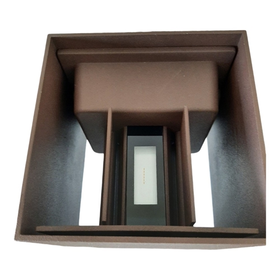 Life applique da esterno cubo marrone led 7w 3000k fp