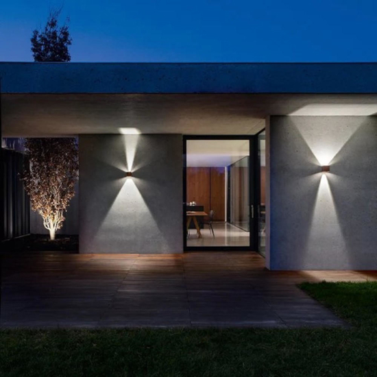 Life applique led 20w 3000k 4000k 5000k cubo bianco per esterno