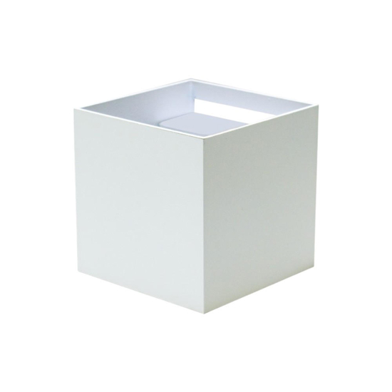 Applique cubo bianco per esterni smart life wifi ip65 led tricolor rgb