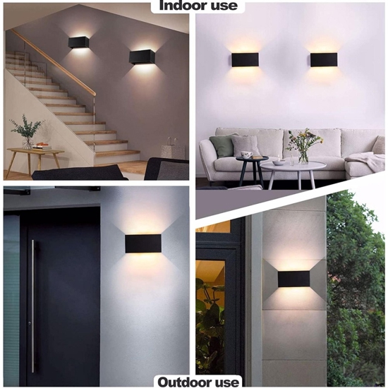 Life applique per esterno antracite 20w 3000k 4000k 5000k