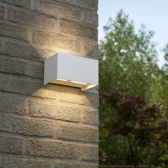 Life applique da esterno bianco rettangolare 20w 3000k 4000k 5000k