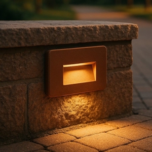 Life segnapasso led da incasso per esterno corten 2w cct 3000k 4200k 6500k ip65