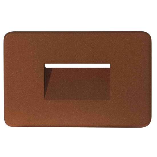 Life segnapasso led da incasso per esterno corten 2w cct 3000k 4200k 6500k ip65