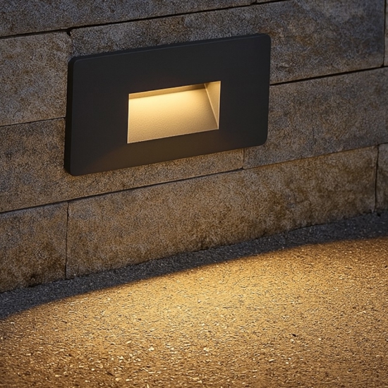 Segnapasso da esterno 220v ip65 led 3,5w 3000k 4000k 6500k per scatola 506