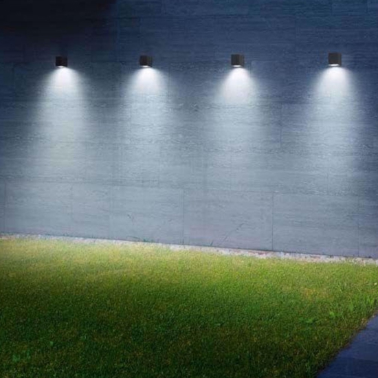 Life applique da esterno bianco solare crepuscolare movimento led 4000k 5w