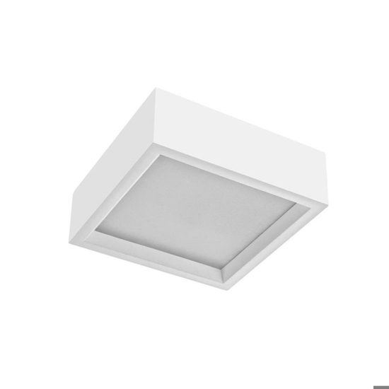 Plafoniera di gesso per cucina moderna diffusore in vetro