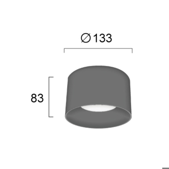 Plafoniera da cucina rotonda bianca da soffitto fp