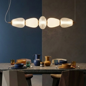 Lampadario led design 23w 3000k per tavolo soggiorno moderno fp