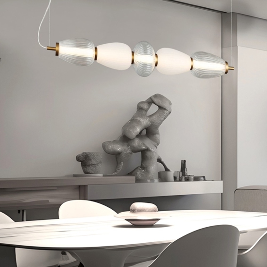 Lampadario led design 23w 3000k per tavolo soggiorno moderno fp