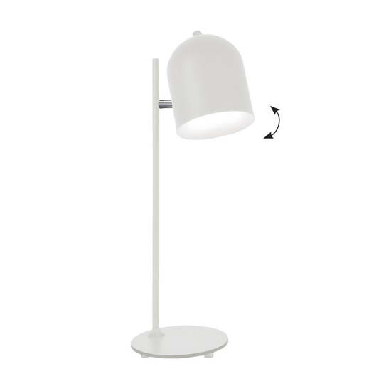 Lampada da tavolo scrivania bianca orientabile moderna fp