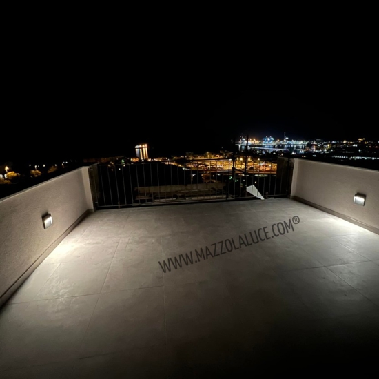Segnapasso led 6w 4000k bianco quadrato per esterno isyluce