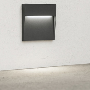 Isyluce segnapasso led 6w 3000k per esterno antracite