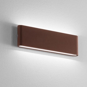 Isyluce applique da esterno moderna corten marrone fp led 30w 3000k