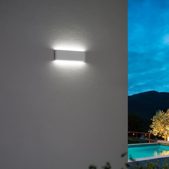 Isyluce applique da esterno moderna corten marrone fp
