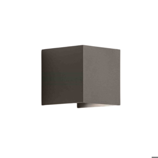 Isyluce applique da esterno cubo 16w 3000k antracite moderna