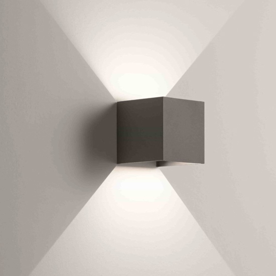 Isyluce applique da esterno cubo 16w 4000k antracite