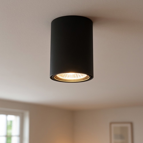 Faretto da soffitto cilindro colore grafite
