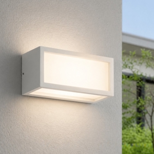 Isyluce deco applique da esterno r7s rettangolare bianco