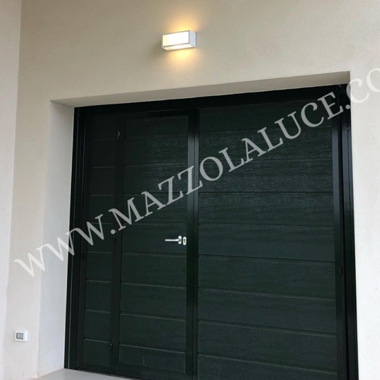Applique per esterno marrone corten r7s isyluce deco
