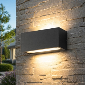 Isyluce applique da esterno antracite rettangolare