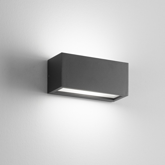 Isyluce applique da esterno antracite rettangolare