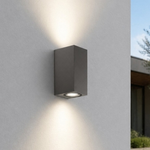 Applique da esterno moderno antracite quadrato isyluce