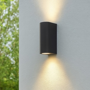 Lampada applique per esterno moderna antracite isyluce biemissione