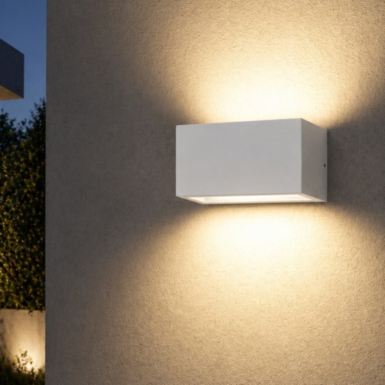 Isyluce metro applique da esterno 24w 3000k bianco moderna